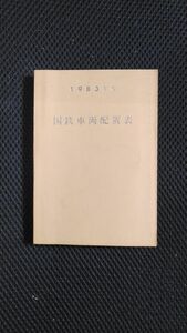 1983年　国鉄車両配置表　昭和58年 