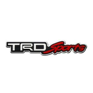 【25×122mm】TRD SPORTS アルミ エンブレム ステッカー F