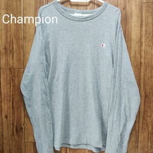 Champion チャンピオン 長袖 Tシャツ ロンT グレー