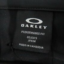 【未使用】Oakley/オークリー メンズ 長袖 ジャージ ジャケット BORDERLESS LT TRACK JKT ブラック FOA405943/M /_画像5