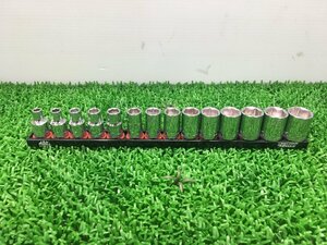 【中古品】MACTOOLS マックツール シャローソケット 14本セット X66MMPT～X619MMPT / ITLQN1V4Y1CS