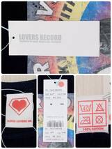 Z0134 SUPER LOVERS UK レディーストップスTシャツ 半袖 薄手 6/F ネイビー 紺 プリント 綿100% シンプル 涼しげ スポーティ 春夏 タグ付き_画像9