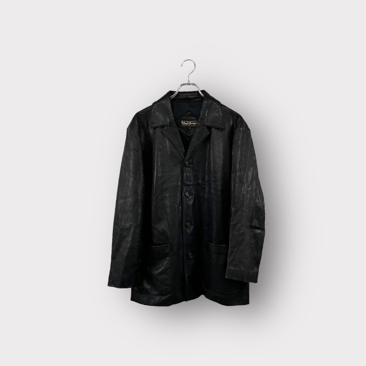 90´s~】Wind armor レザー ブルゾン vintage-