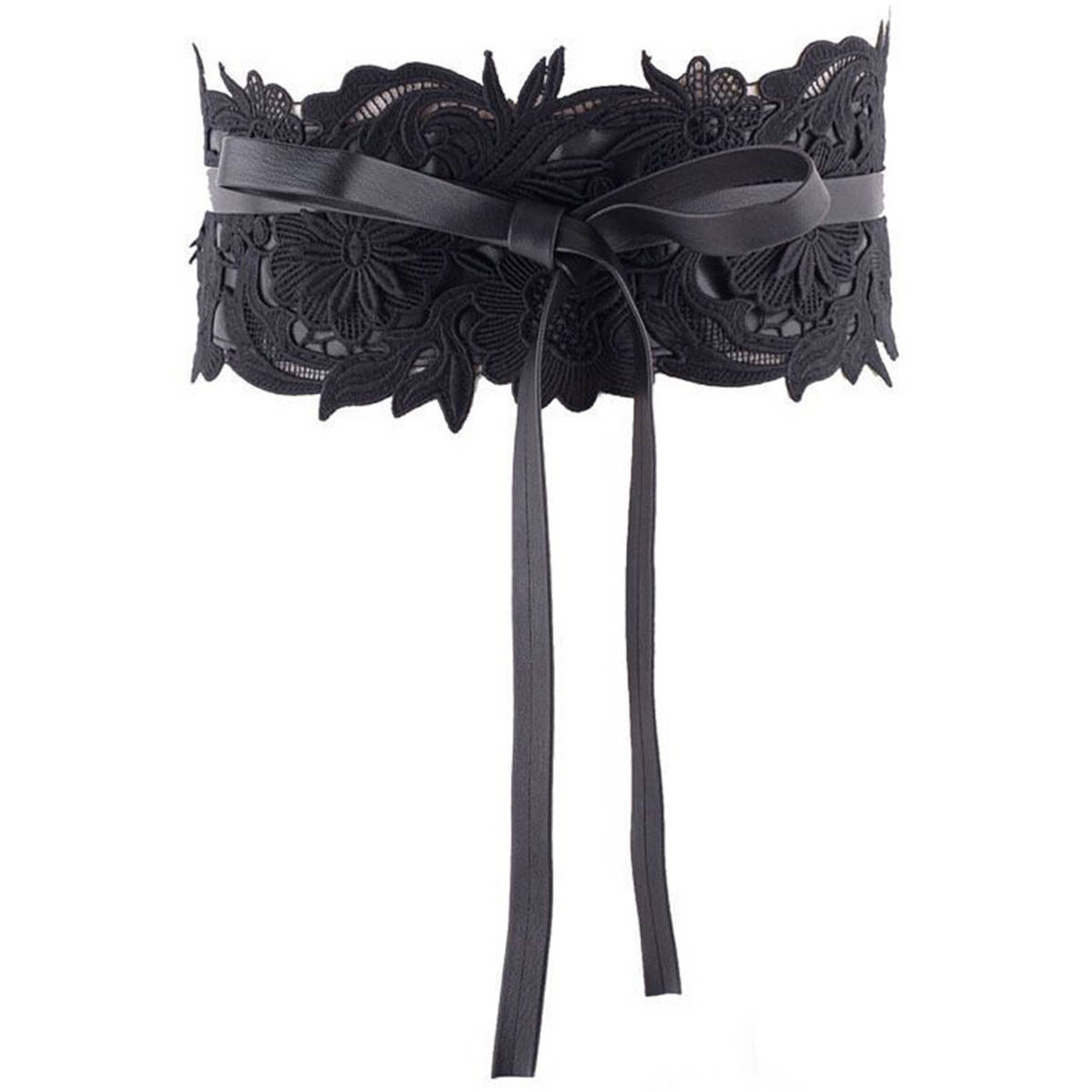 ☆SALE☆未使用品☆紐結びベルト　ブラック