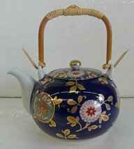 ☆保管品!有田焼 清右衛門/作 古伊万里 金彩【蓋付茶器揃】急須 湯呑み×5客 木箱付き☆_画像2