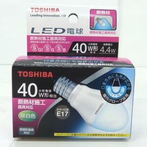 ☆新品!TOSHIBA 東芝 LED電球【LDA4N-G-E17/S】昼白色 440lm☆