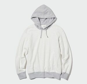 ユニクロ完売品UNIQLO スウェットプルパーカ（長袖）M LIGHT GRAY