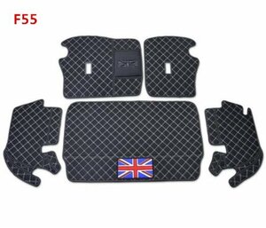 激安価 BMW mini ミニF54 F55 F56 F60 R60専用専用 トランク トイレ 防水マット 黒　 品質保証 　