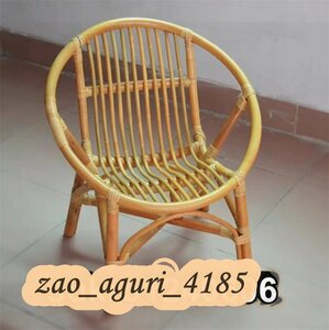 背もたれチェア 手作り籐編椅子 ラタンチェア ラタン椅子 アームチェア ラタン家具 籐製イス 籐椅子 天然素材 おしゃれ