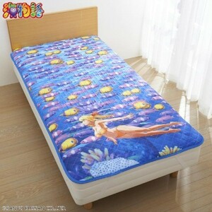  prompt decision sea monogatari bed pad single 100×205 tag equipped Sanyo thing production SANYO marine Chan fish group futon cover bedding 