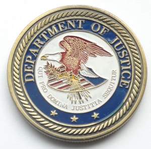 アメリカ合衆国 司法省 Unites States Department of Justice 紋章コイン メダル 大天使ミカエル