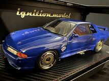 [カスタム品] 1/18 Nissan Skyline GT-R R32 Gr.A CALSONIC BLUE イグニッションモデル ignition model スカイライン カルソニック BNR32_画像9