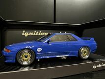 [カスタム品] 1/18 Nissan Skyline GT-R R32 Gr.A CALSONIC BLUE イグニッションモデル ignition model スカイライン カルソニック BNR32_画像6