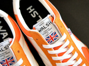 ★ 28.0cm（UK9）★ WALSH ウォルシュ TORNADO トルネード オレンジ TOR01394 イングランド製 ENGLAND スニーカー 靴 新品 即決 正規品 