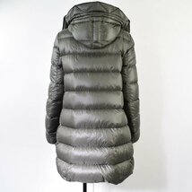 1265-23Q0187★MONCLER モンクレール★Aラインが可愛い♪SUYEN スイエン 高級ダウンコート 1 カーキ系 定価21万円_画像5