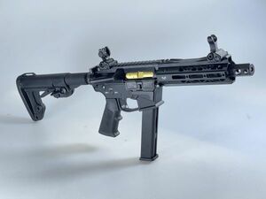 【冬SALE】KingArms製 TWS 9mm ガスブローバック SMG 6インチ BK グロックマガジン使用可能 日本仕様 9㎜AR☆検M16 M4A1 G17 G18