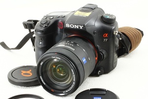 外観美品◆SONY ソニー α77 DT 16-80 レンズ付き SLT-A77V◆2430万画素 デジタル一眼/A2269