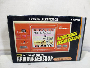  новый товар Bandai LCD GAME DIGIYAL рукоятка burger магазин 