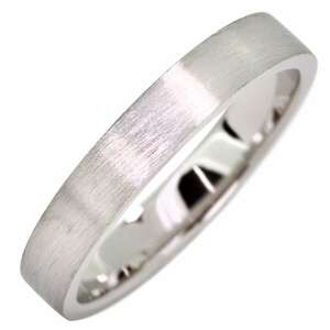 プラチナ 平打ちリング シンプル マリッジリング結婚指輪 pt900