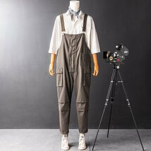 レトロ オーバーオール サロペット つなぎ　カジュアル　パンツ カーゴパンツ アメカジ 男前 M~2XL_画像1