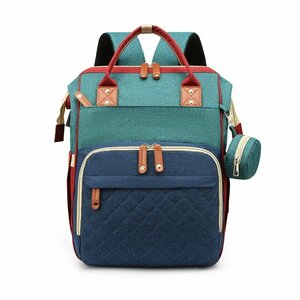  mother's bag crib multifunction high capacity heat insulation stroller hook attaching mama rucksack mama bag mother z rucksack green * navy blue 