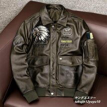 定価30万* 最上級 フライトジャケット 正規品ma-1 ライダース 皮ジャン新品 イタリアンレザー Tuscany本革バイクウェア 最豪華ブルゾン XL_画像1