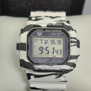 カシオG-SHOCK　GW-5610 BW ホワイトタイガー　ゼブラ