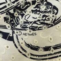 エルメス スカーフ カレ70 ブリッド ドゥ ガラ イングリッシュ・エンブロイダリー 刺繍 シルク 2023春夏_画像3