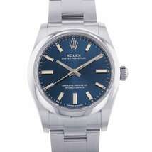 ロレックス オイスターパーペチュアル34 124200 ROLEX 腕時計 レディース ブライトブルー文字盤_画像1