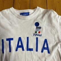 サッカーウェアTシャツ 綿100% ITALIA Tifosi サイズL_画像2