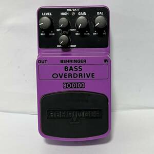 BEHRINGER BOD100 BASS OVERDRIVE エフェクター