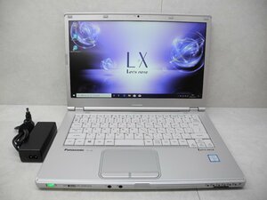 ☆第7世代☆高解像度1920×1080☆累積710☆CF-LX6RDPVS☆Core i5 2.40GHz/8GB/SSD256GB/無線/カメラ/Office/Windows 10 DtoD領域☆1円☆