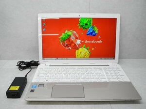 ☆第4世代☆高解像度1920×1080☆東芝☆dynabook T554/76LGS☆Core i7 2.40GHz/8GB/1TB/BD/無線/Bluetooth/カメラ/Office/Win10/1円☆