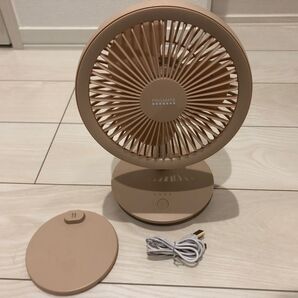 コードレスミニ 扇風機充電スタンド付