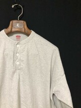 美品◆Healthknit × JOURNAL STANDARD 別注 コラボ 長袖Tシャツ ロンT ヘンリーネック M_画像3