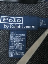 90s ヴィンテージ◆Polo by Ralph Lauren ポロ ラルフローレン キルティングジャケット ショートコート L　ネイビー_画像6