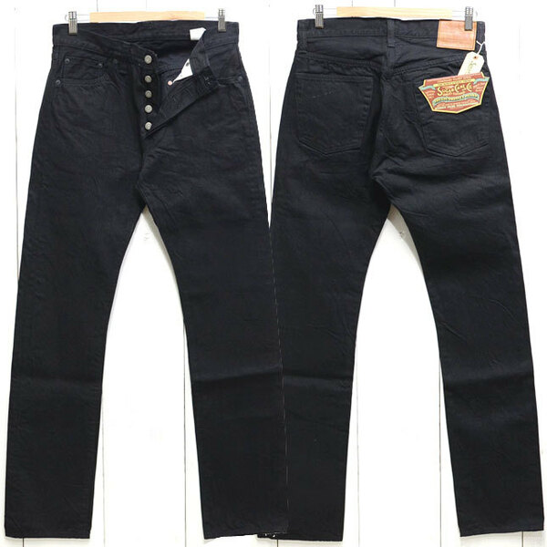 未使用 W36 シュガーケーン ブラックデニム・スリムフィット ジーンズ デニム SC41470 東洋 SUGAR CANE 13oz.Black Denim TYPE-3 