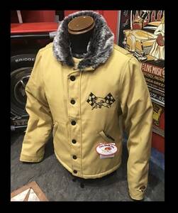 クレイスミス★新品★3922★デッキジャケット【L】TAN★アメリカンロングリバー55★オリオンエース★CSY-3922★バイカー★ライトニング