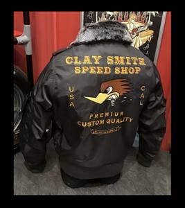 クレイスミス★新品★2850★フライトジャケット【L】グレー★アメリカンロングリバー55★オリオンエース★CSY-2850★バイク★ライトニング