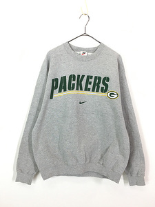 古着 90s USA製 NIKE NFL Green Bay Packers パッカーズ スウェット トレーナー M 古着