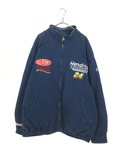 古着 90s Chase 「Jeff Gordon」 ドライバー 企業 刺しゅう レーシング ジャケット XXL 古着