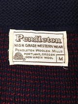 古着 70s USA製 Pendleton 「High Grade Western Wear」 ネイティブ チマヨ ショールカラー ウール ニット カーディガン M_画像9