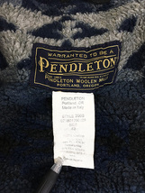 古着 Italy製 Pendleton ネイティブ チマヨ ボアライナー オイルド ワックスド コットン フィッシュテール モッズ コート 42_画像9