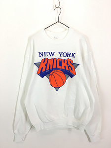 古着 90s USA製 NBA New York Knicks ニックス スウェット トレーナー XL 古着