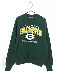 古着 90s USA製 NFL Green Bay Packers パッカーズ スウェット トレーナー XL 古着