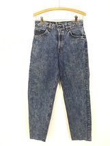 古着 90s USA製 Levi's ギャラクティック風 濃紺 ケミカル デニム パンツ ジーンズ テーパード W30 L29_画像1