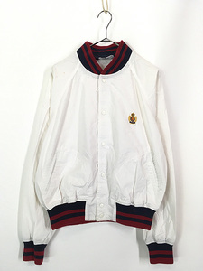 古着 90s Polo Ralph Lauren リブライン コットン ジャケット ブルゾン M 古着