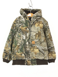  Kids old clothes Carhartt real tree duck camouflage Duck Work active Parker M 10-12 -years old rank old clothes 