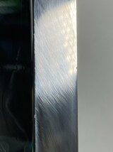 [JM][MG165780] 水焼 富士波紋 黒檀柄 柳刃包丁 尺二 360mm 鏡面 鞘付き_画像6