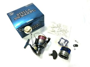 1000円スタート スピニングリール SHIMANO STELLA SW5000PG 替えスプール/箱付 シマノ ステラ 釣り具 フィッシング 10 EE3018